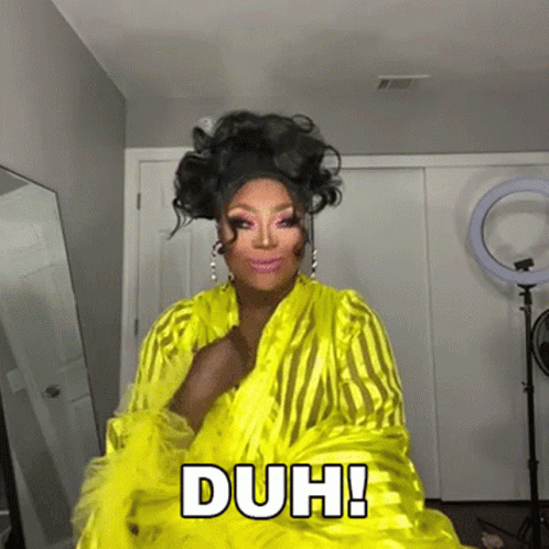 Drag Queen in Yellow Dress Says Duh