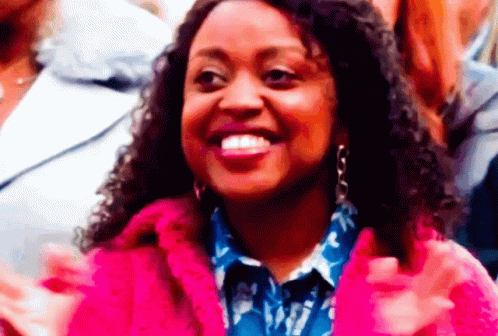 Drag Queen Saying Happy Birthday In Front Of Mannequin GIF