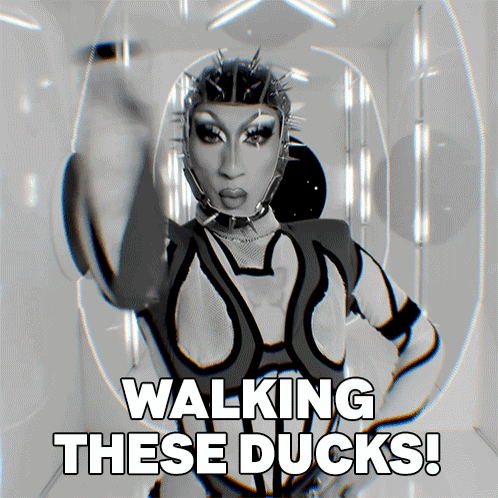 Drag Queen Walking Ducks