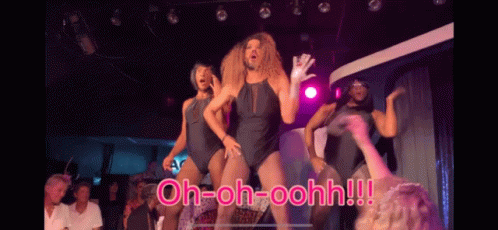 Drag Queens Performing With Oh Oh Oohh GIF