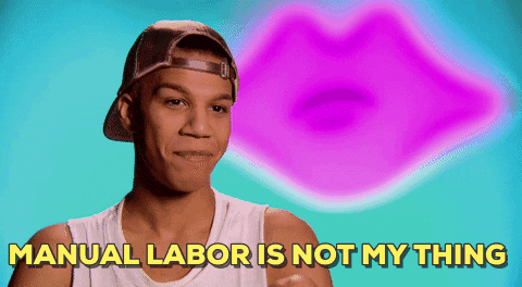 Manual Labor Is Not My Thing Darren Criss Drag Race GIF