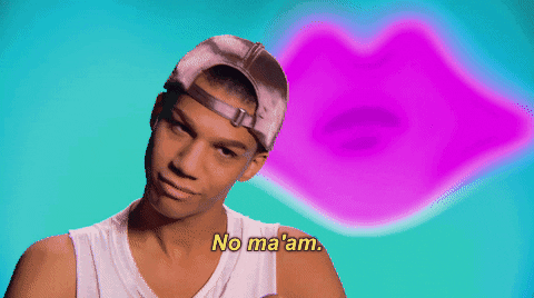 Darren Criss No Ma'am Rupaul's Drag Race GIF