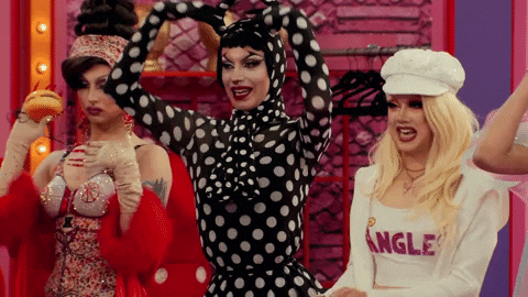Excited Queens Drag Race GIF