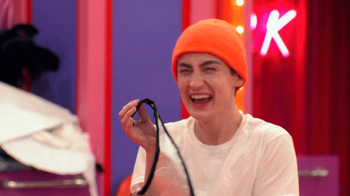 Laughing Drag Race GIF