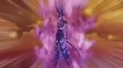 Dragon Ball Beerus Destruction Before Creation Powerful Aura GIF