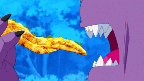 Dragon Ball Beerus Loves Eating Cheesy Pizza GIF