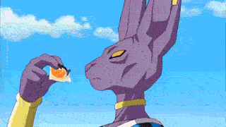 Dragon Ball Beerus Loves Eating Tasty Food GIF