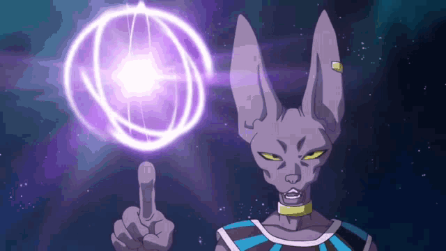 Dragon Ball Beerus Powerful Ki Blast Bomb GIF