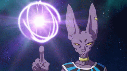 Dragon Ball Beerus Powerful Sphere Of Destruction GIF