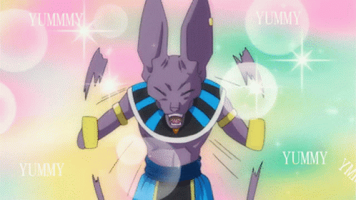 Dragon Ball Beerus Tasting Extremely Good Food GIF