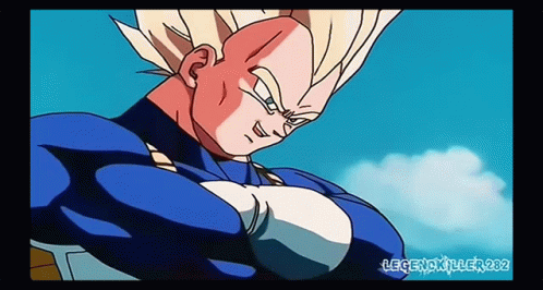 Dragon Ball Cell Punching Air GIF