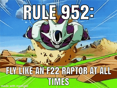 Dragon Ball Flying Like F22 Raptor GIF