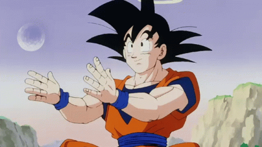 Dragon Ball Goku Clapping GIF