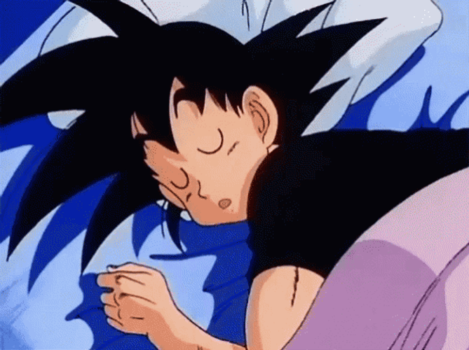 Dragon Ball Goku Sleeping GIF
