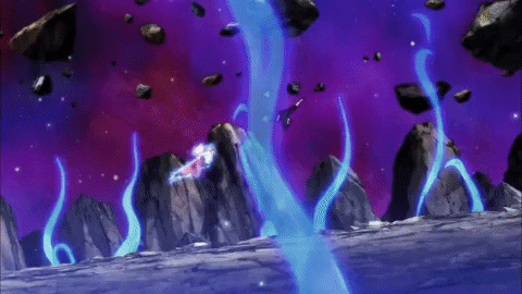 Dragon Ball Goku Using Ultra Instinct Against Jiren GIF