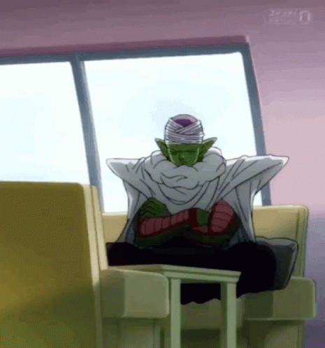 Dragon Ball Piccolo Sitting GIF