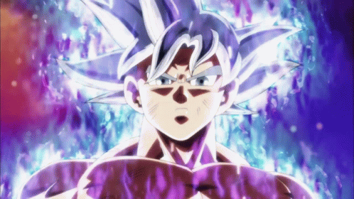 Dragon Ball Son Goku Ultra Instict Silver Eyes GIF