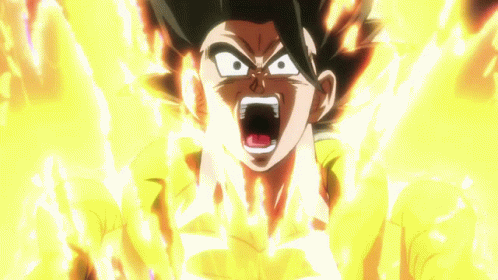 Dragon Ball Super Broly And Goku Air Fight GIF