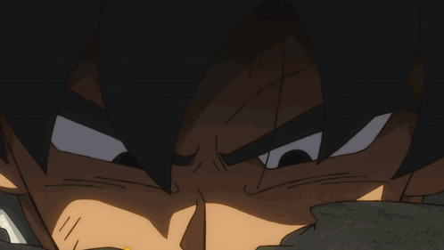 Dragon Ball Super Broly Attacking Giant Insect GIF