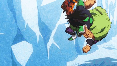 Dragon Ball Super Broly Dragging And Throwing Goku GIF