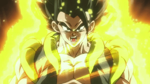 Dragon Ball Super Broly Gogeta Starting To Transform GIF