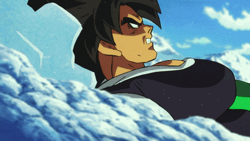 Dragon Ball Super Broly Lying On Ground GIF