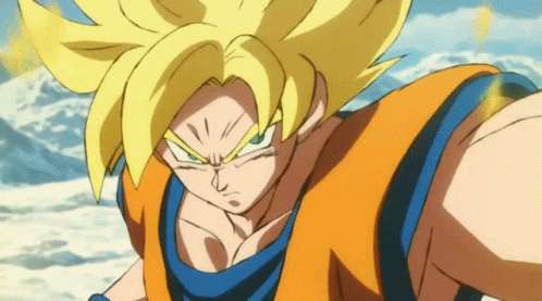Dragon Ball Super Broly Super Saiyan Goku Smiling GIF
