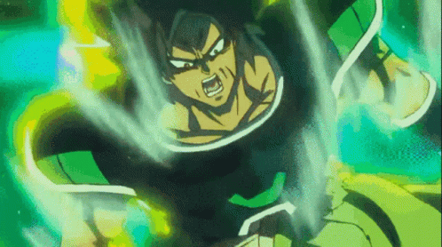 Dragon Ball Super Broly Super Saiyan Transformation GIF