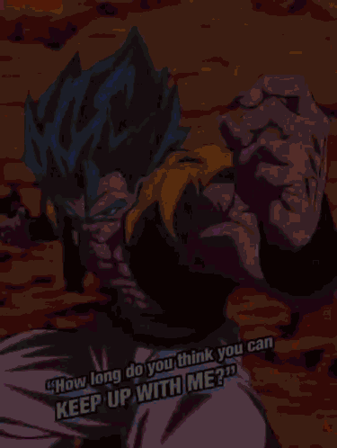 Dragon Ball Super Gogeta Kicking Broly Hard GIF