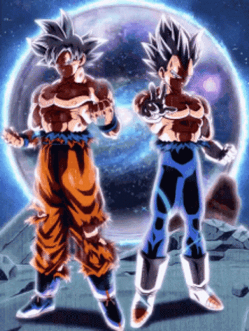 Dragon Ball Super Saiyan Goku Vegeta  GIF
