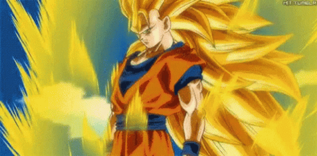 Dragon Ball Super Saiyan Intense Goku GIF