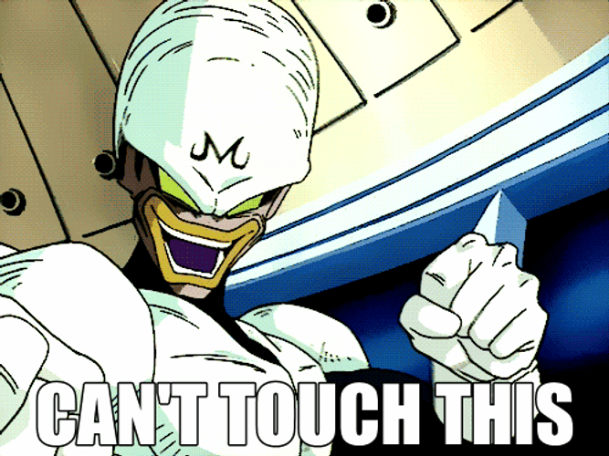 Dragon Ball Vegeta Can't Touch This GIF
