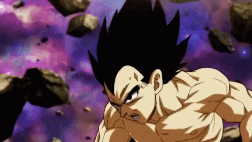 Dragon Ball Vegeta Shake Fist GIF