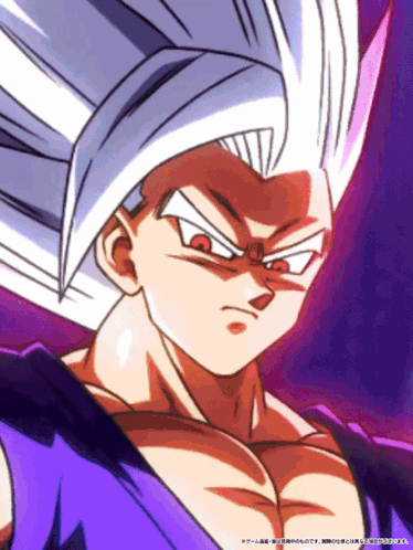 Dragon Ball Z Character Close Up Purple Background