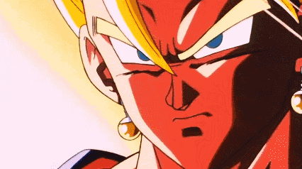 Dragon Ball Z Character Serious Face Close Up