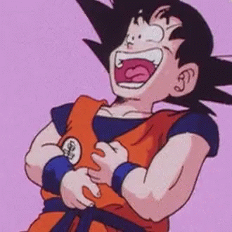 Dragon Ball Z Laughing Gohan GIF