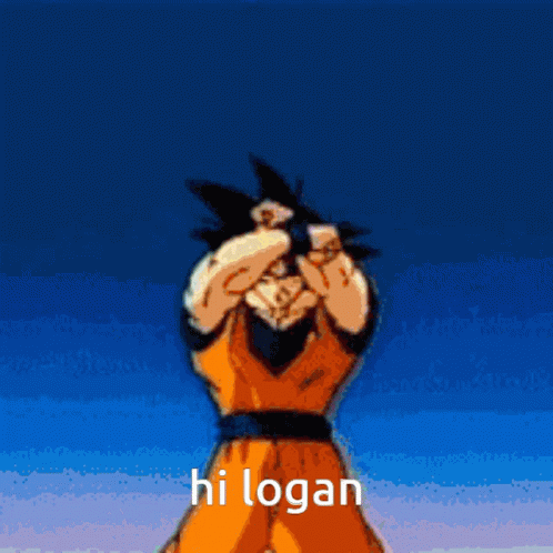 Dragon Ball Z Son Goku Hi Logan GIF