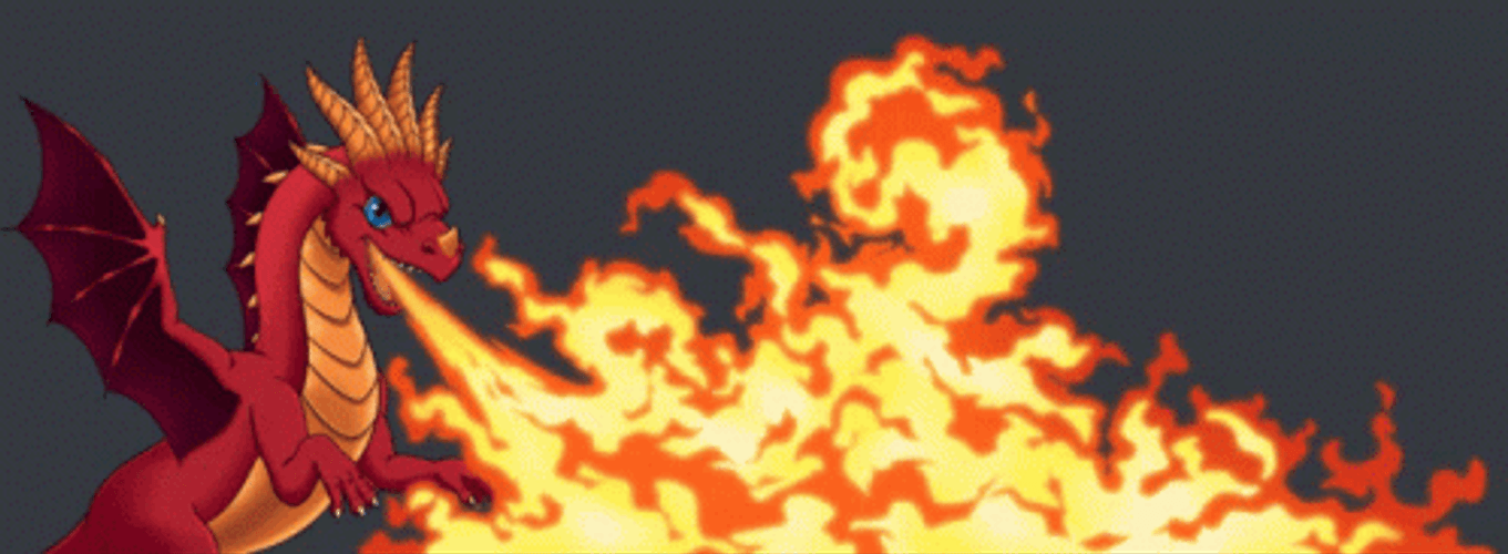 Dragon Blowing Fire Raid GIF
