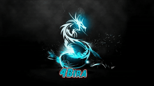 Dragon Drawing With 4Bira Name GIF