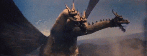 Dragon Eating Another Dragon With Lightning Bolt