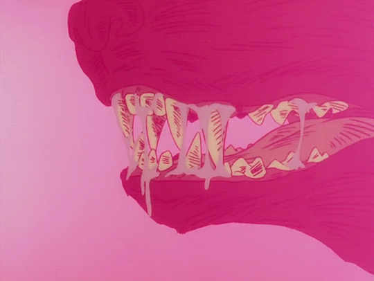 Dragon Fangs Pink Aesthetic GIF