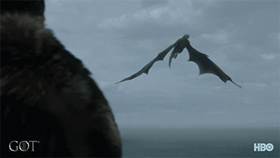 Dragon John Snow Watching GIF