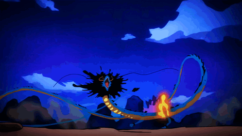 Dragon Luffy Vs Kaido GIF