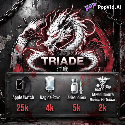 Dragon Poster Saying Triade