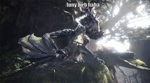 Dragon Saying Funy Birb Haha