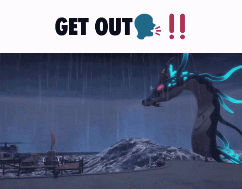 Dragon Saying Get Out