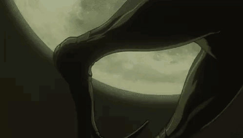 Dragon Tail Near Full Moon GIF