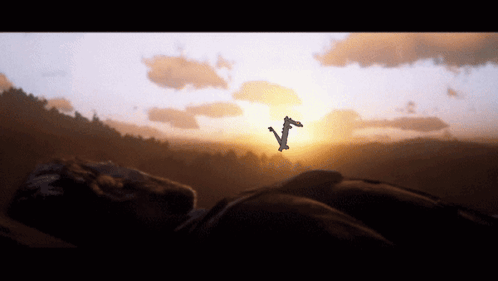 Dragon Toothless Silhouette Dance In Horizon Meme GIF