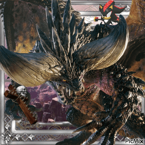 Dragon with Shadow