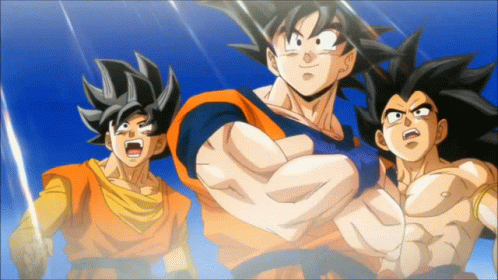 Goku Dragonball Z Cool Three Pose GIF